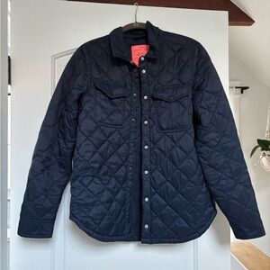 J. Crew Dark Blue Quilted Puffer Jacket